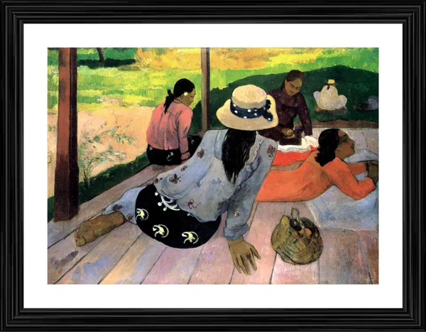 The_Siesta�(1892-1894)-_A_Painting_by_Paul_Gauguin,_Wall_Decor,_Framed,_Multicolor