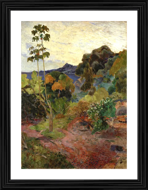 Martinique_Landscape_(1887)-_A_Painting_by_Paul_Gauguin,_Wall_Decor,_Framed,_Multicolor