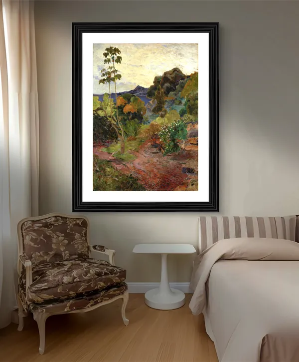 Martinique_Landscape_(1887)-_A_Painting_by_Paul_Gauguin,_Wall_Decor,_Framed,_Multicolor