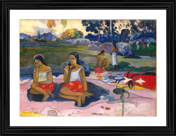 Sacred_Spring:_Sweet_Dreams_(1894)-_A_Painting_by_Paul_Gauguin,_Wall_Decor,_Framed,_Multicolor