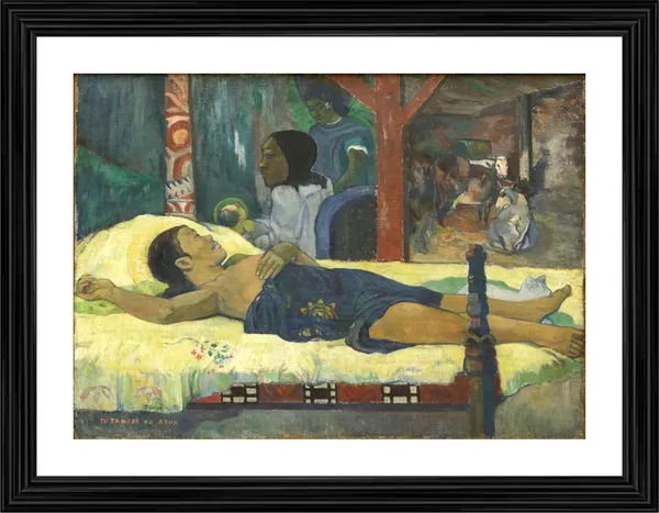 The_Child_of_God_(1896)-_A_Painting_by_Paul_Gauguin,_Wall_Decor,_Framed,_Multicolor