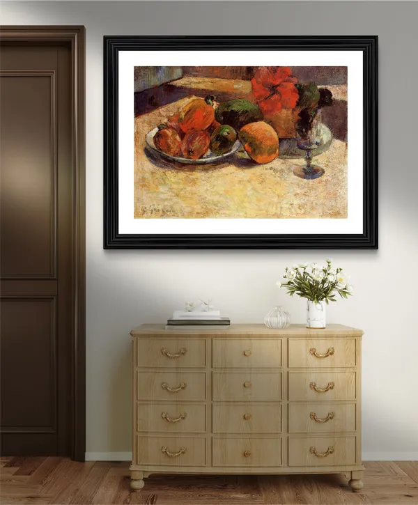 Still_Life_with_Exotic_Fruit_(1901)-_A_Painting_by_Paul_Gauguin,_Wall_Decor,_Framed,_Multicolor