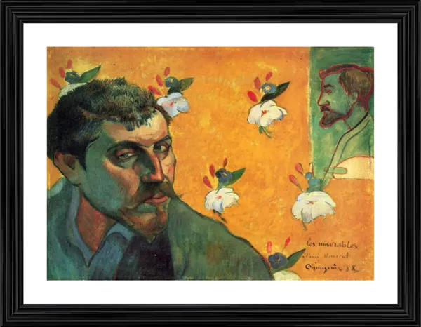 Self-Portrait_(1903)-_A_Painting_by_Paul_Gauguin,_Wall_Decor,_Framed,_Multicolor