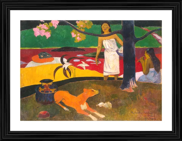 Tahitian_Pastorals_(1902)-_A_Painting_by_Paul_Gauguin,_Wall_Decor,_Framed,_Multicolor