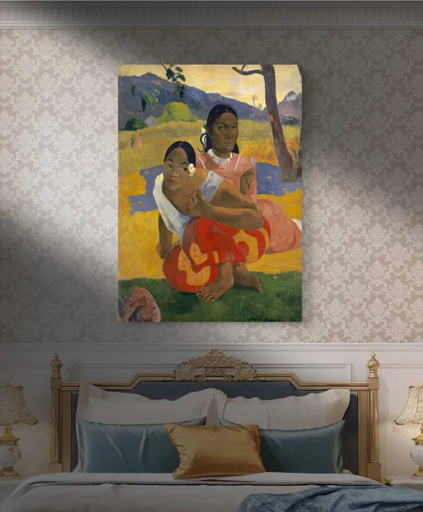 When_Will_You_Marry?_(1892)-_A_Painting_by_Paul_Gauguin,_Wall_Decor,_Framed_Canvas,_Multicolor