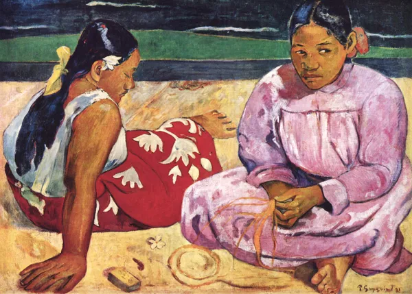 Tahitian_Women_on_the_Beach_(1891)-_A_Painting_by_Paul_Gauguin,_Wall_Decor,_Framed_Canvas,_Multicolor