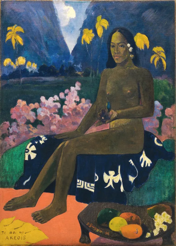 The_Seed_of_the_Areoi_(1892)-_A_Painting_by_Paul_Gauguin,_Wall_Decor,_Framed_Canvas,_Multicolor