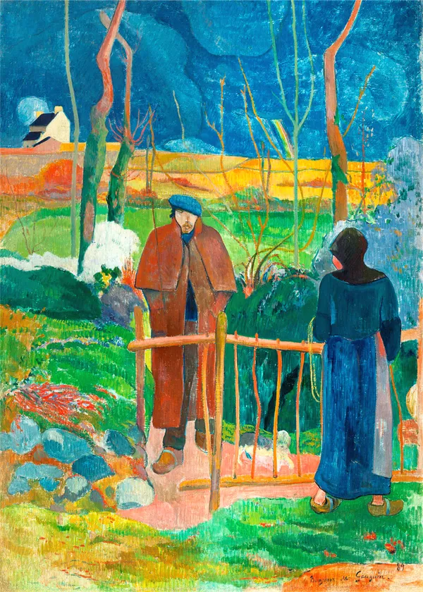 Good_day_Mr._Gauguin_(1889)-_A_Painting_by_Paul_Gauguin,_Wall_Decor,_Framed_Canvas,_Multicolor