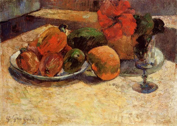 Still_Life_with_Exotic_Fruit_(1901)-_A_Painting_by_Paul_Gauguin,_Wall_Decor,_Framed_Canvas,_Multicolor