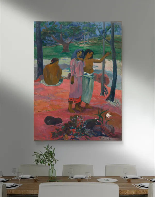 The_Call_(1902)-_A_Painting_by_Paul_Gauguin,_Wall_Decor,_Framed_Canvas,_Multicolor