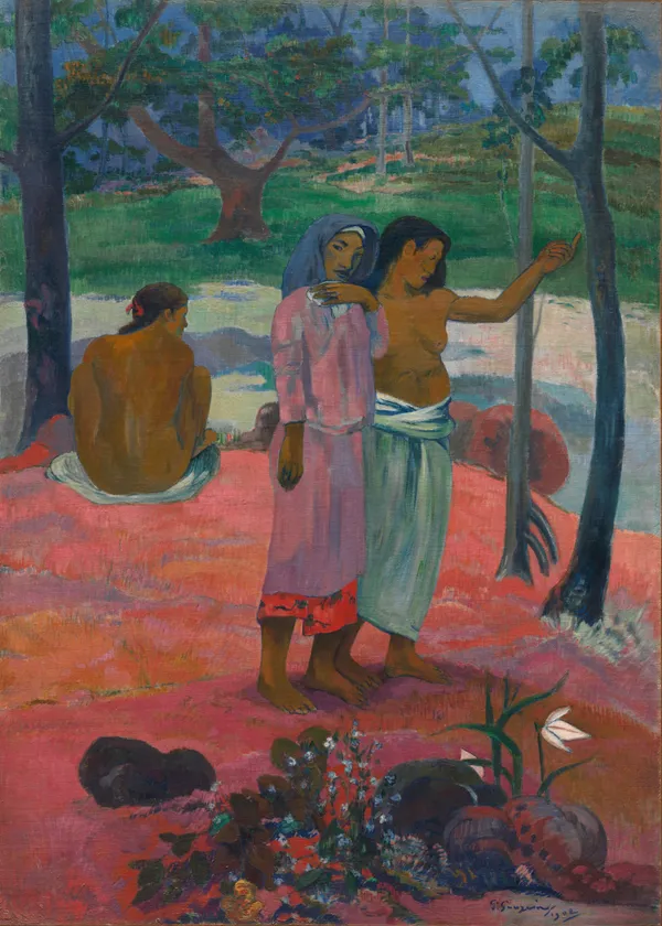 The_Call_(1902)-_A_Painting_by_Paul_Gauguin,_Wall_Decor,_Framed_Canvas,_Multicolor