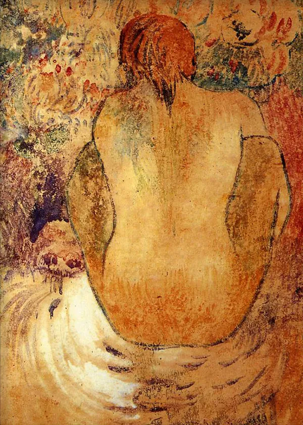 Reclining_Nude_(1902)-_A_Painting_by_Paul_Gauguin,_Wall_Decor,_Framed_Canvas,_Multicolor