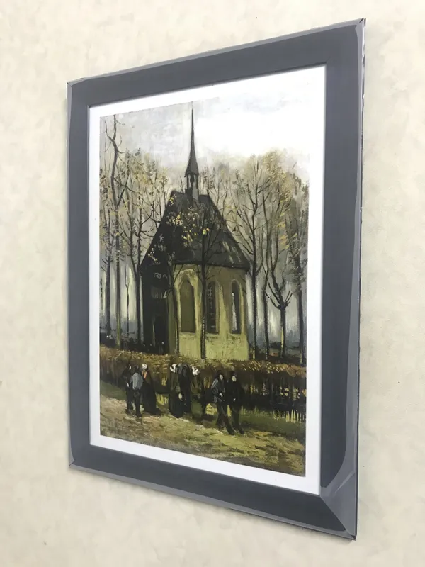 *Church_in_Nuenen_&_Avenue_of_Poplars,_Van_Gogh_Paintings,_Set_of_2,_Framed,_Wall_D�cor,_Multicolor