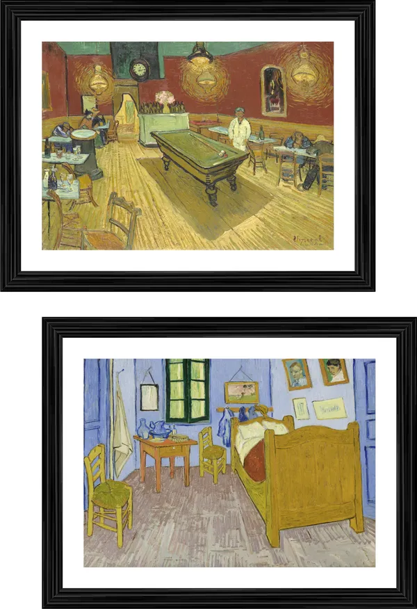 *The_Night_Cafe_&_the_Yellow_Room,_Van_Gogh_Paintings,_Set_of_2,_Framed,_Wall_D�cor,_Multicolor