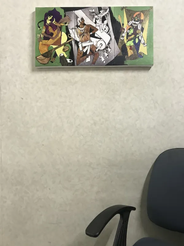 Culture*_&_*Festivals*-_India_Series_Paintings_by_M.F._Husain,_Set_of_2,_Framed_Canvas,_Wall_Decor,_Multicolor