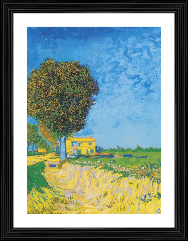 A_Lane_Near_Arles_1888,_A_Painting_by_Van_Gogh,_Framed,_Wall_Decor,_Multicolor