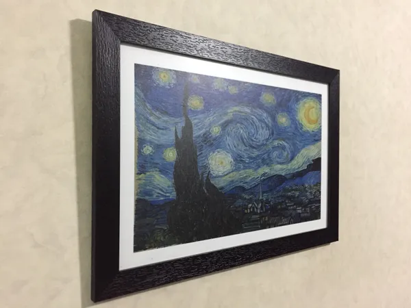 Starry_Night_(1889),_A_Painting_by_Van_Gogh,_Framed,_Wall_Decor,_Multicolor