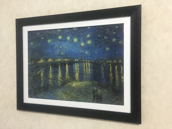 Starry_Night_over_the_Rhone_River_(1888),_A_Painting_by_Van_Gogh,_Framed,_Wall_Decor,_Multicolor
