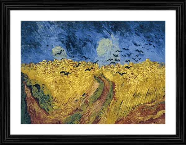 Wheatfield_with_Crows_1890_,_A_Painting_by_Van_Gogh,_Framed,_Wall_Decor,_Multicolor