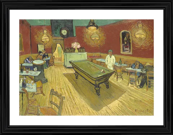 The_Night_Cafe_1888,_A_Painting_by_Van_Gogh,_Framed,_Wall_Decor,_Multicolor
