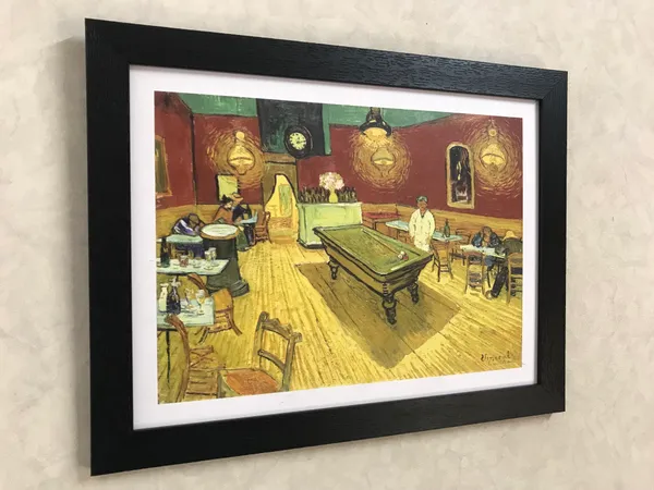 The_Night_Cafe_1888,_A_Painting_by_Van_Gogh,_Framed,_Wall_Decor,_Multicolor