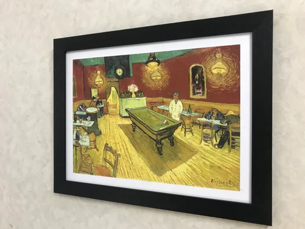 The_Night_Cafe_1888,_A_Painting_by_Van_Gogh,_Framed,_Wall_Decor,_Multicolor