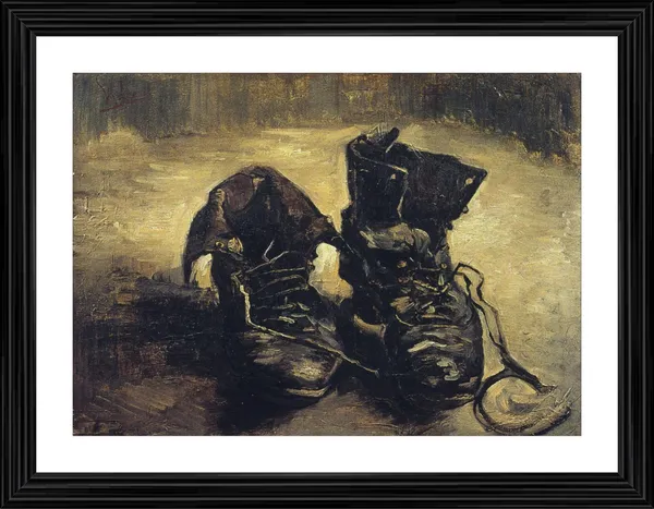 A_Pair_of_Shoes_(1886),_A_Painting_by_Van_Gogh,_Framed,_Wall_Decor,_Multicolor