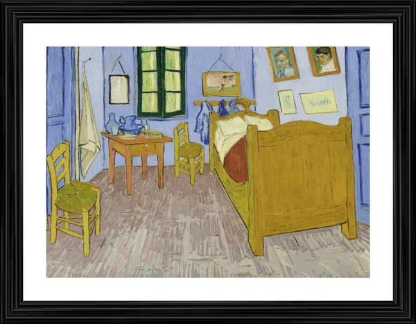 Bedroom_in_Arles_(1888),_A_Painting_by_Van_Gogh,_Framed,_Wall_Decor,_Multicolor