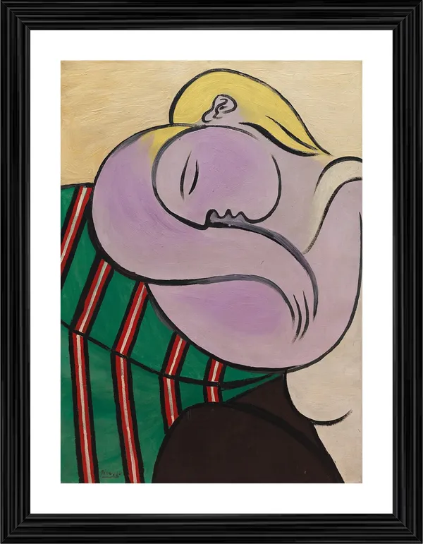 Woman_with_Yellow_Hair_1931,_A_Painting_by_Pablo_Picasso,_Framed,_Wall_Decor,_Multicolor