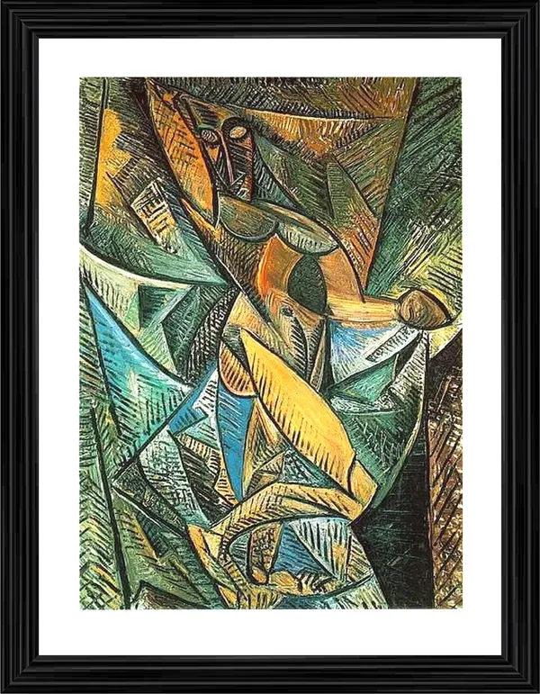 Dance_with_Veils_1907,_A_Painting_by_Pablo_Picasso,_Framed,_Wall_Decor,_Multicolor