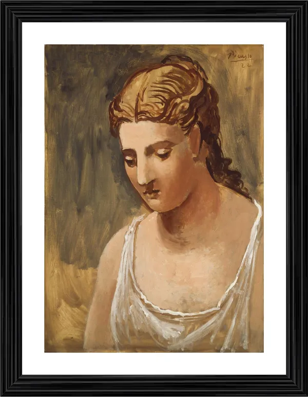 Classical_Head_1922,_A_Painting_by_Pablo_Picasso,_Framed,_Wall_Decor,_Multicolor
