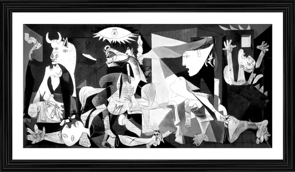 Guernica_1937,_A_Painting_by_Pablo_Picasso,_Framed,_Wall_Decor