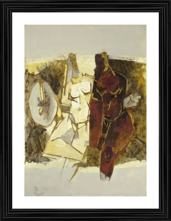Kobra_(1968)-_M.F._Husain's_Painting,_Framed,_Wall_Decor,_Multicolor