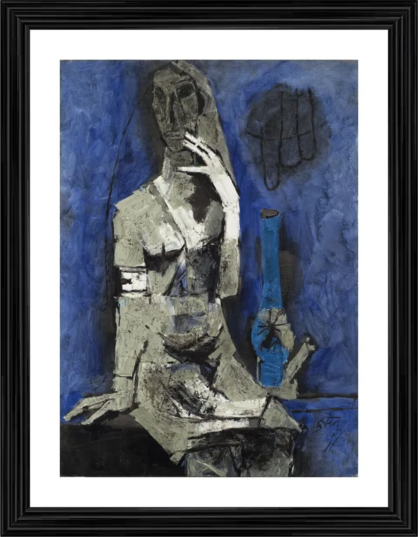 Virgin_Night-_M.F._Husain's_Painting,_Framed,_Wall_Decor,_Multicolor