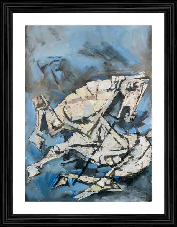 The_Horse'-_M.F._Husain's_Painting,_Framed,_Wall_Decor,_Multicolor