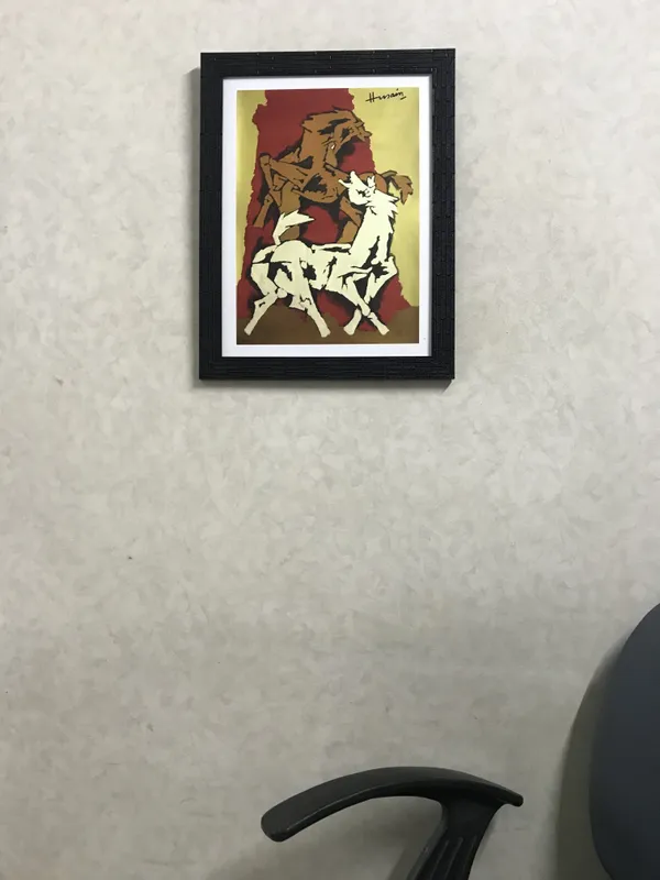 Horse's_Love-_M.F._Husain's_Painting,_Framed,_Wall_Decor,_Multicolor