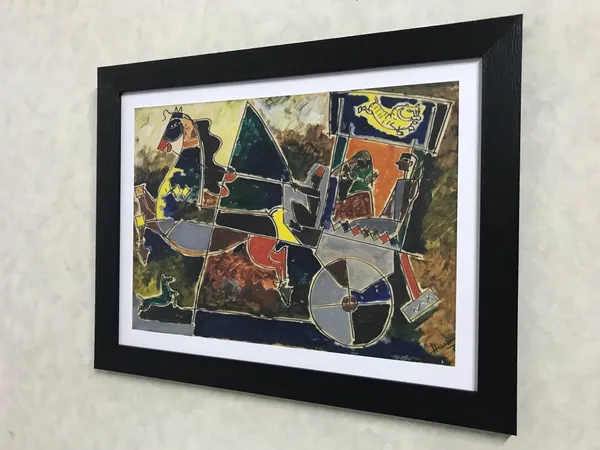 Village_Horse_and_the_Chariot-_M.F._Husain's_Painting,_Framed,_Wall_Decor,_Multicolor