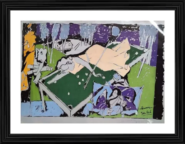 The_Culture_'-_M.F._Husain's_Painting,_Framed,_Wall_Decor,_Multicolor