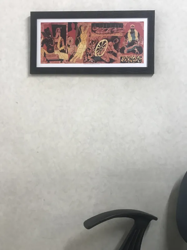 Mahabharat_(India_Series_Paintings)-_M.F._Husain's_Painting,_Framed,_Wall_Decor,_Multicolor