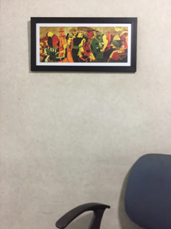 3_Dynasties_(India_Series_Paintings)-_M.F._Husain's_Painting,_Framed,_Wall_Decor,_Multicolor