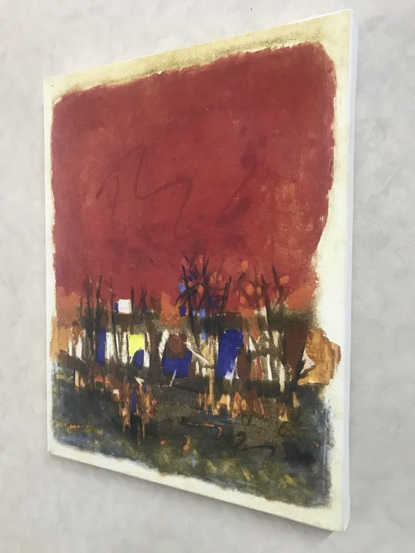 Red_Landscape_(1964)-_M.F._Husain's_Painting,_Framed_Canvas,_Wall_Decor,_Multicolor