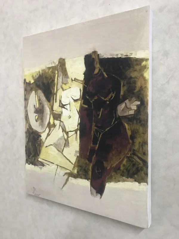 Kobra_(1968)-_M.F._Husain's_Painting,_Framed_Canvas,_Wall_Decor,_Multicolor