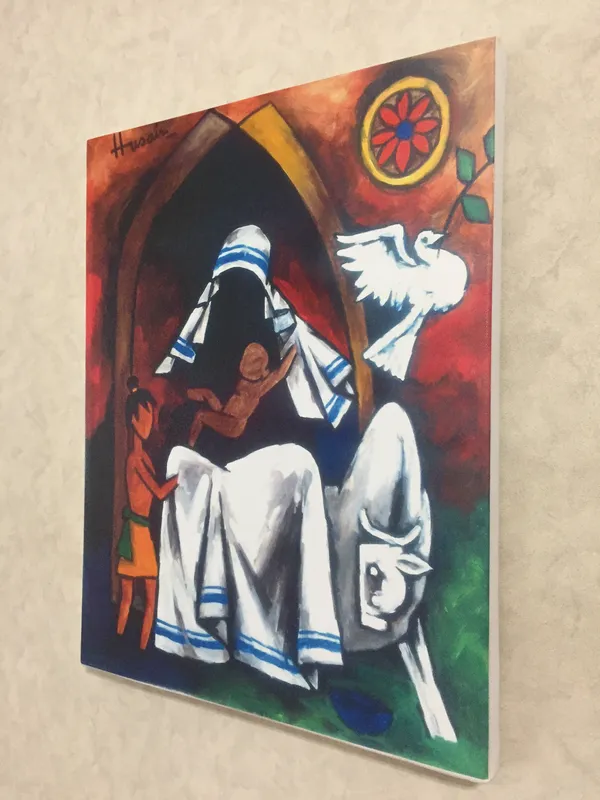 Mother_Teresa-_Goddess_of_Peace-_M.F._Husain's_Painting,_Framed_Canvas,_Wall_Decor,_Multicolor