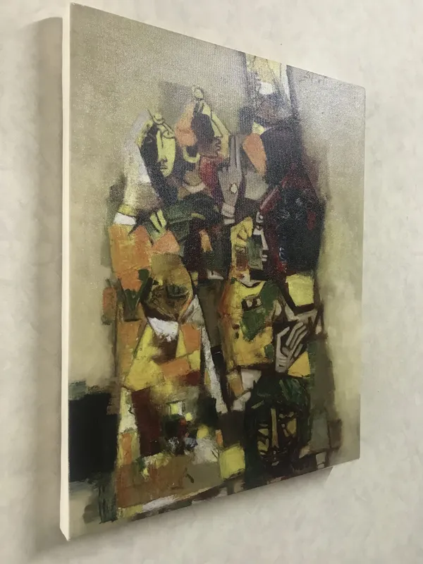 The_Lost_Princess_(1964)-_M.F._Husain's_Painting,_Framed_Canvas,_Wall_Decor,_Multicolor