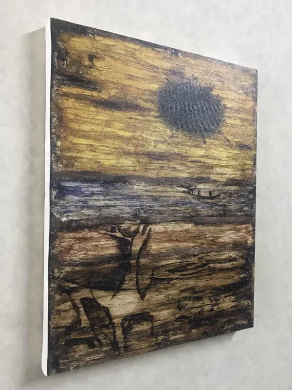 Wasteland_(1963)-_M.F._Husain's_Painting,_Framed_Canvas,_Wall_Decor,_Multicolor