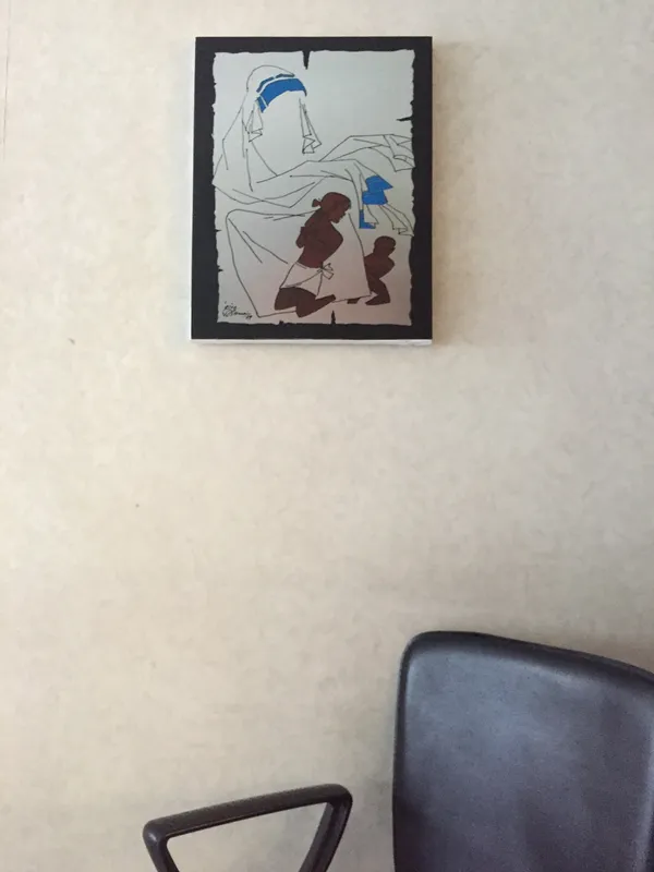 Mother_Teresa-_Angel_for_Homeless-_M.F._Husain's_Painting,_Framed_Canvas,_Wall_Decor,_Multicolor