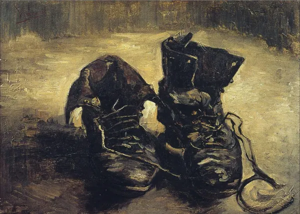 A_Pair_of_Shoes_(1886),_A_Painting_by_Van_Gogh,_Unframed_Canvas_Print,_Multicolor