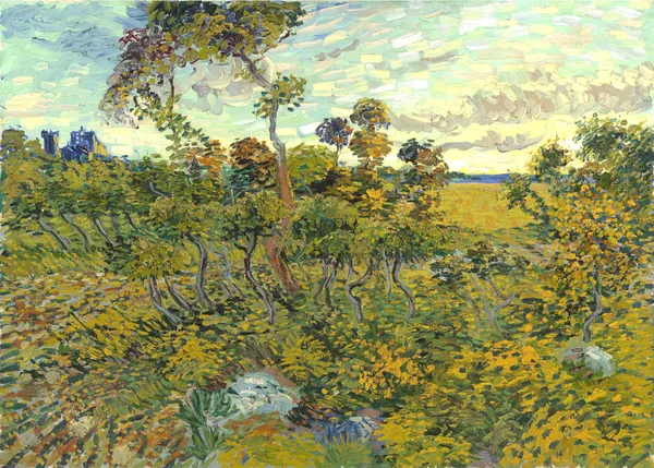 Sunset_at_Montmajour_(1888),_A_Painting_by_Van_Gogh,_Unframed_Canvas_Print,_Multicolor