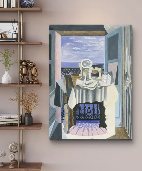 *Window_at_Saint-Raphael*_(1919),_A_Painting_by_Picasso,_Unframed_Canvas_Print,_Multicolor