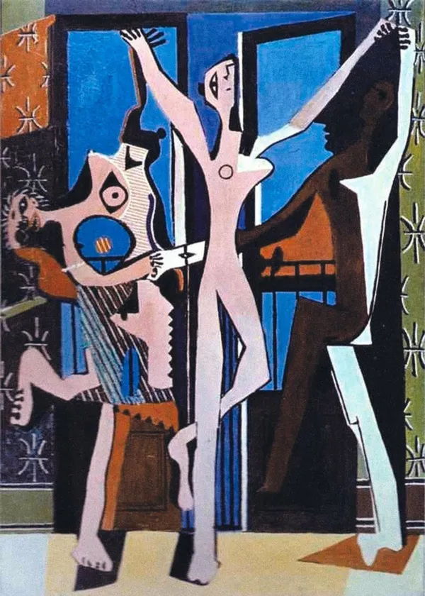 *Three_Dancers*_(1925),_A_Painting_by_Picasso,_Unframed_Canvas_Print,_Multicolor
